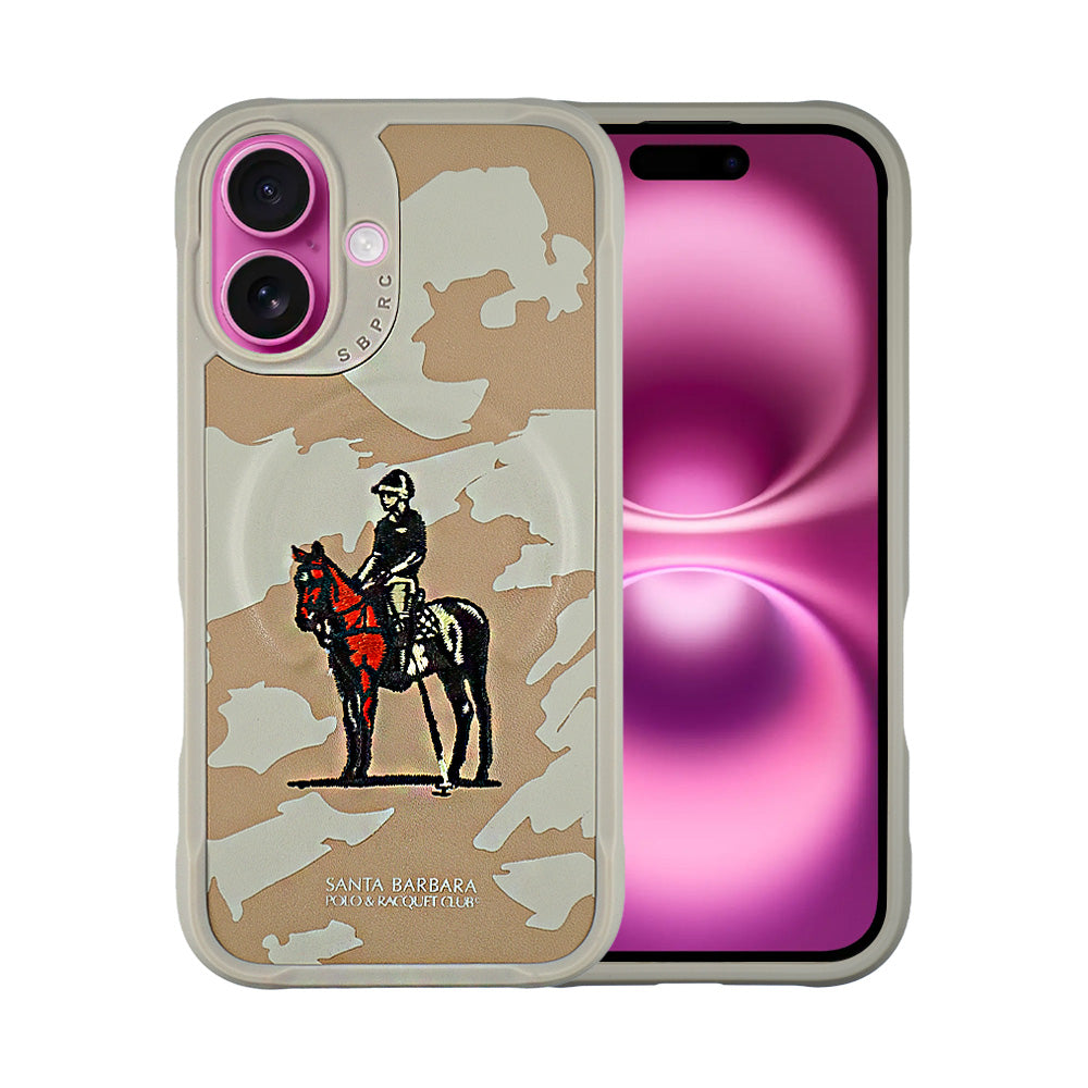 Santa Barbara Polo & Racquet Club Virgil Series Case for iPhone 16 Plus - Biege