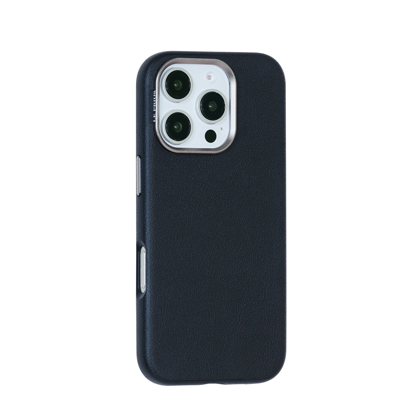 Le Prius Birman TPU Leather Case For iPhone 16 Series - Black