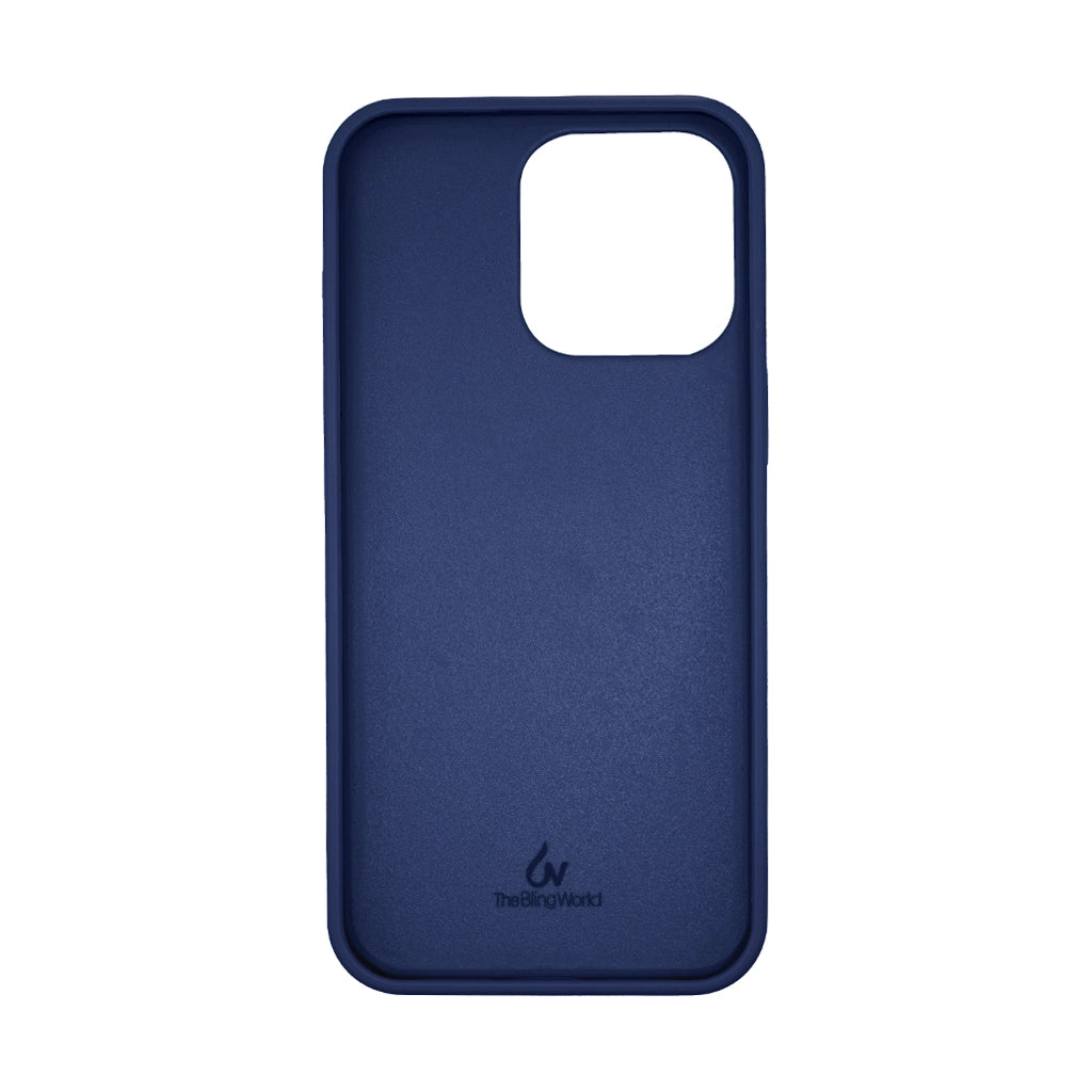 Crystal Studded Phone Case for iPhone 15 pro Max - Blue