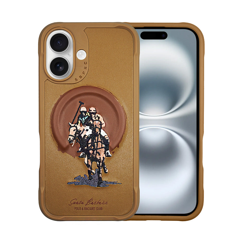Santa Barbara Polo & Racquet Club Aubrey Series Case for iPhone 16 Plus - Brown
