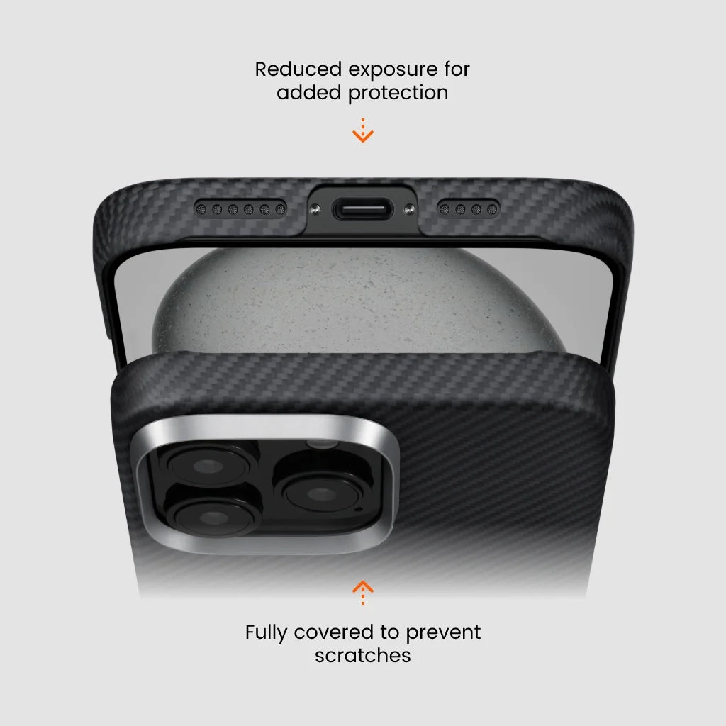 Pitaka Classic Ultra-Slim Case for iPhone 16 Series-Black