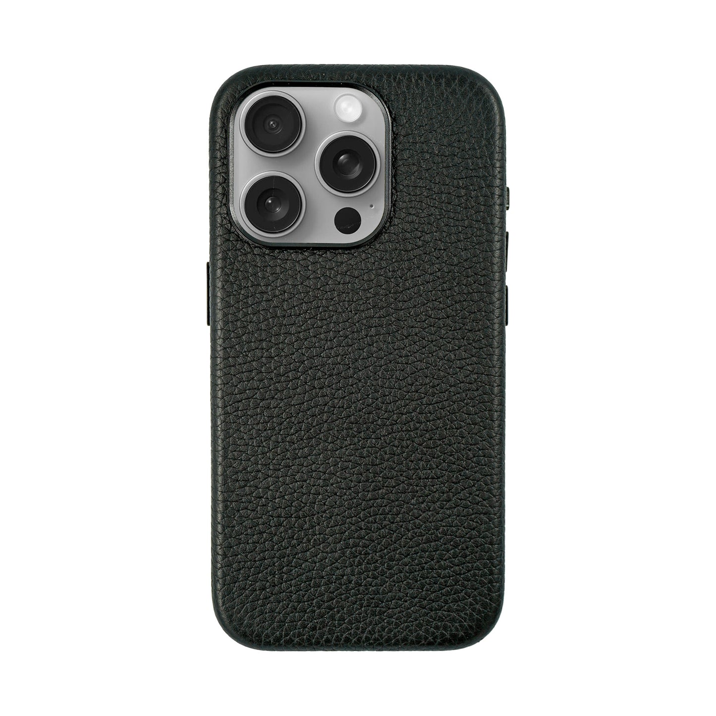 A-case Amur Genuine Leather case for iPhone 16 Series - Black