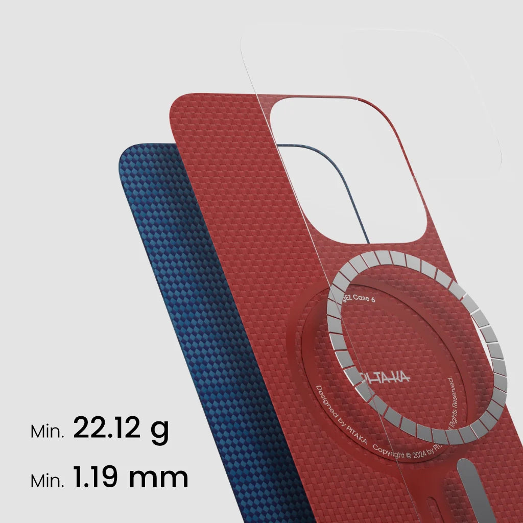 Pitaka Monogram Case for iPhone 16 Series- Dark Blue