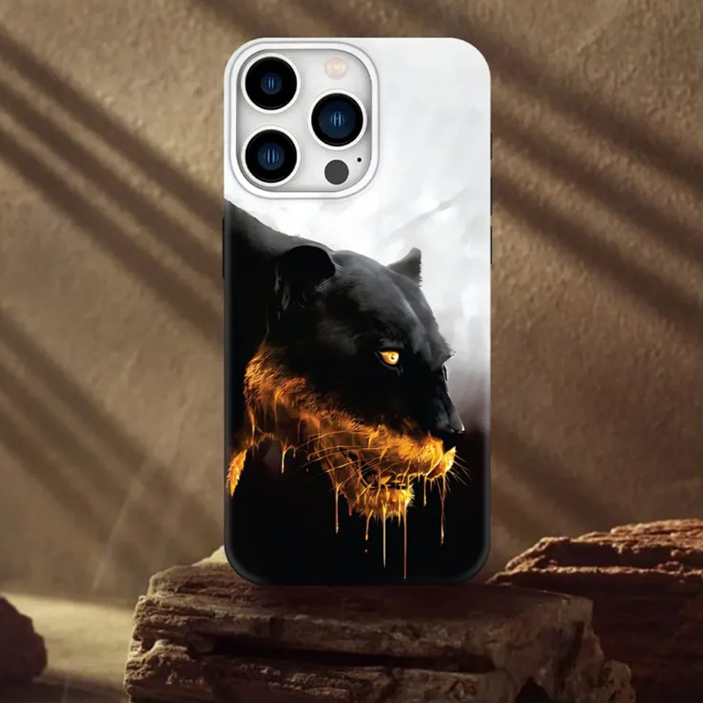 Le Prius Wild Series IMD Printed Case for iPhone 15 Series - Jaguar