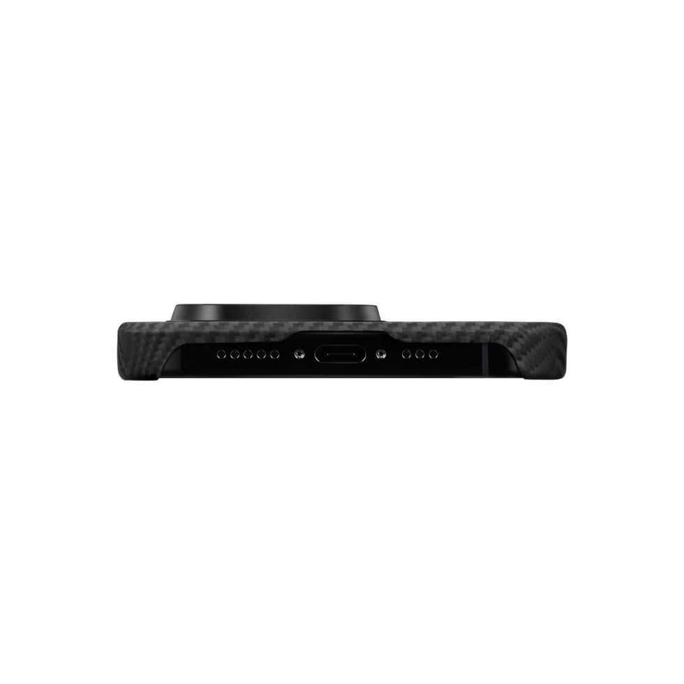 Pitaka Tactile Woven Case for iPhone 15 Series - Black/Gray
