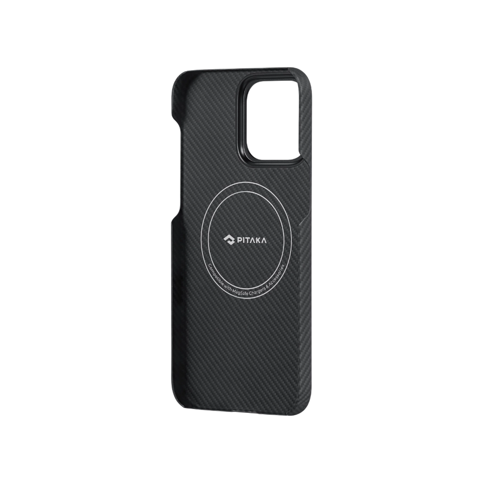 Pitaka Tactile Woven Case for iPhone 15 Series - Black/Gray
