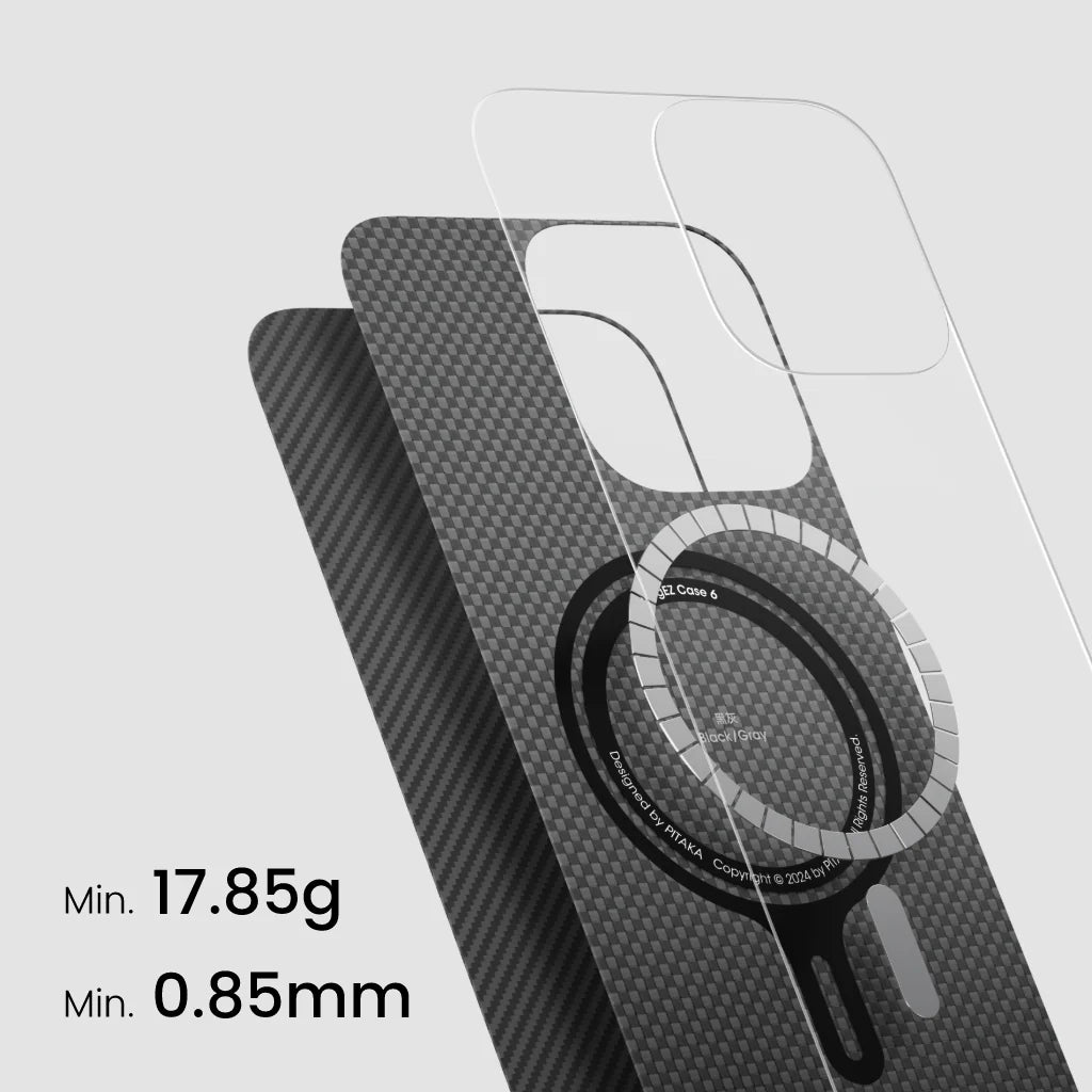 Pitaka Classic Ultra-Slim Case for iPhone 16 Series-Black