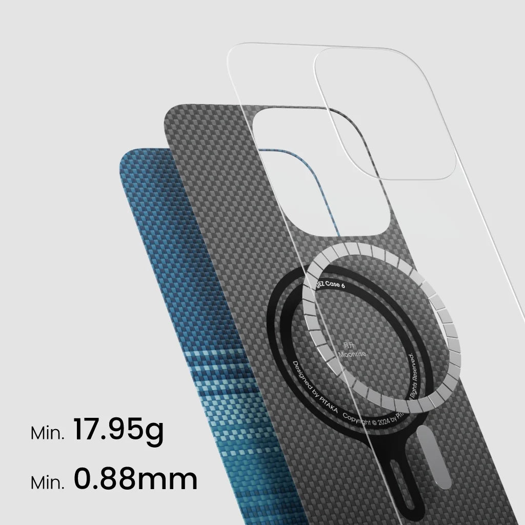 Pitaka Tactile Woven Case for iPhone 16 Series -Moonrise
