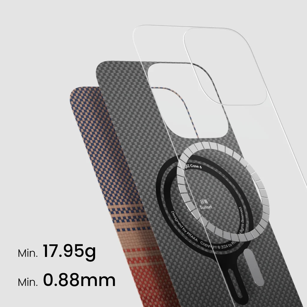 Pitaka Tactile Woven Case for iPhone 16 Series -Sunset