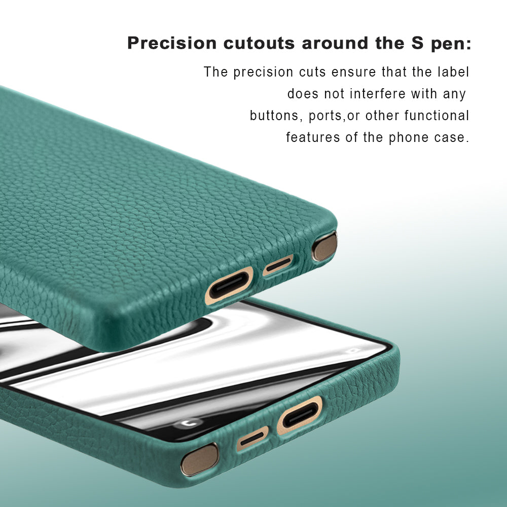 A-Case Amur Genuine Leather Case for Galaxy S25 Ultra - Tiffany