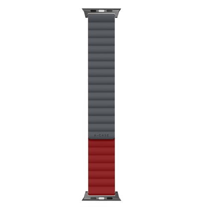 Invix Apple Watch Silicone Magnetic Band - Red/Gray