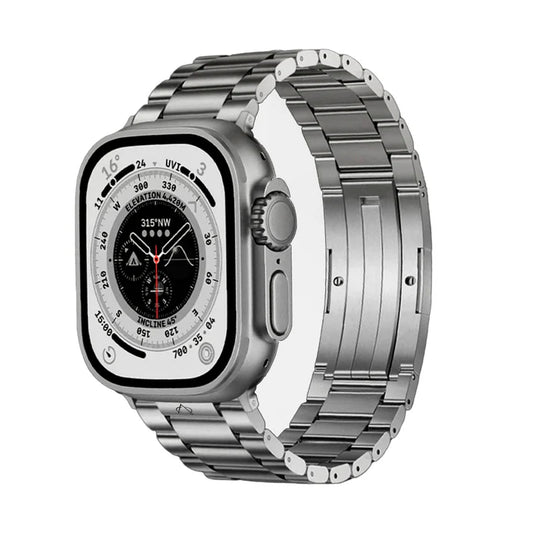 Amanos Apple Watch Steel Band - Titanium