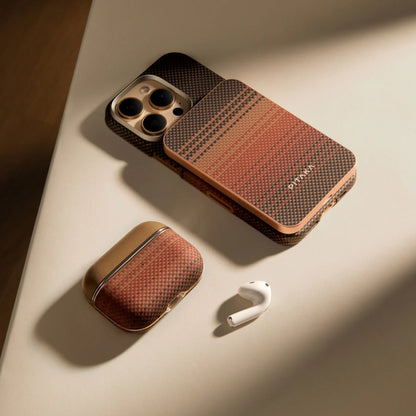 Pitaka Aramid Fiber Case for AirPods Pro 2 - Black/Gray