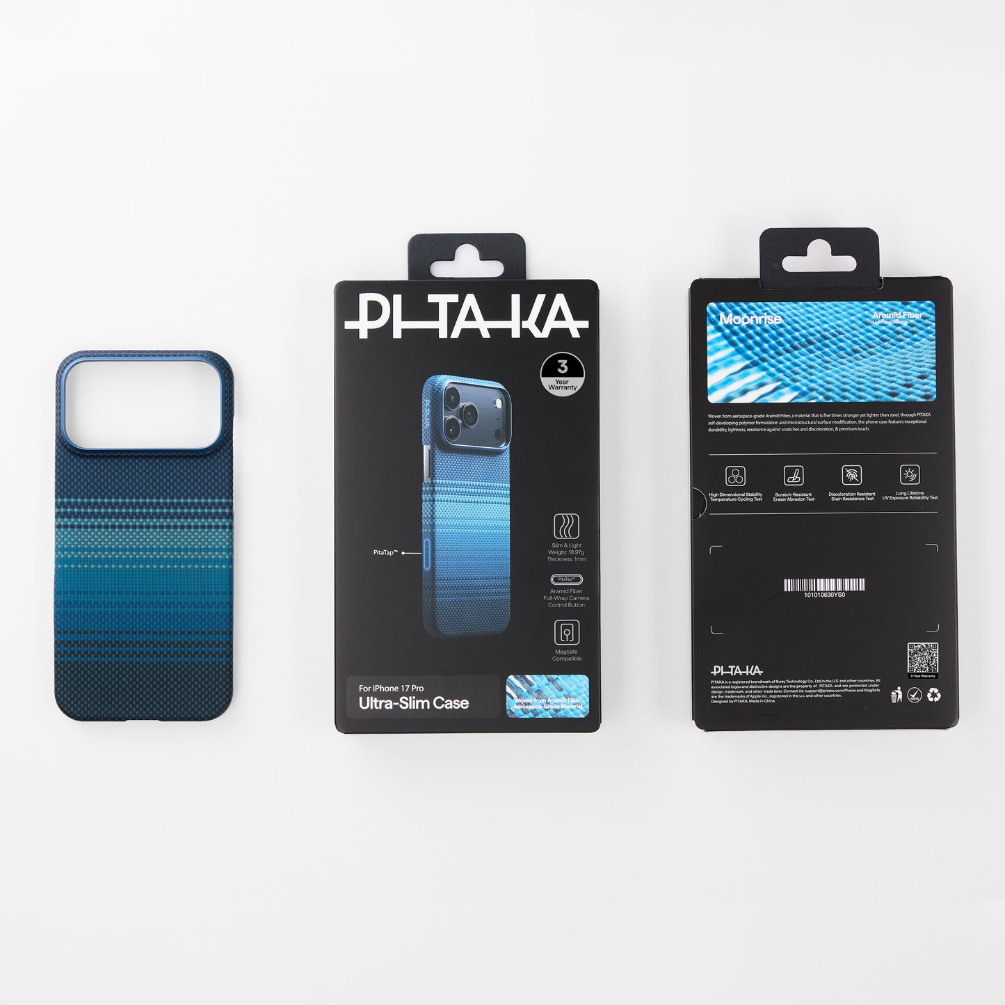 Pitaka Ultra-Slim Case With PitaTap Camera Control for iPhone 17 Series - Moonrise
