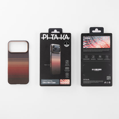 Pitaka Ultra-Slim Case With PitaTap Camera Control for iPhone 17 Series - Sunset