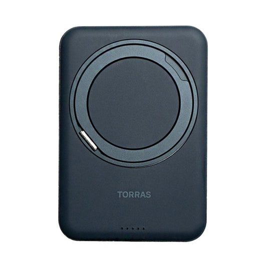 Torras Ostand Wireless Power Bank with 360° Stand - Black