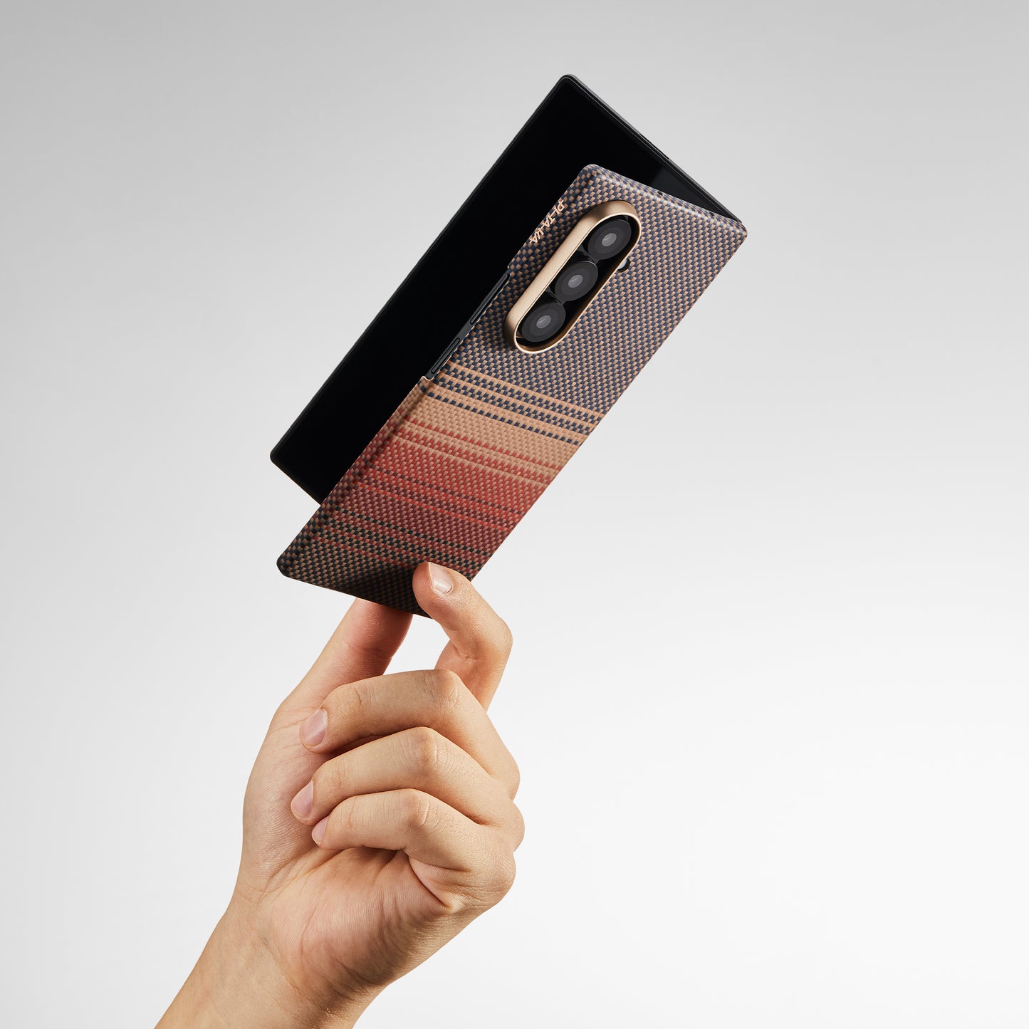 Pitaka Z Fold 7  Fusion  Weaving Case With Ultra-Slim Touch - Sunset
