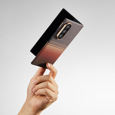 Pitaka Z Fold 7  Fusion  Weaving Case With Ultra-Slim Touch - Sunset