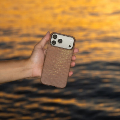 Pitaka Aramid Ultra-Slim Case With PitaTap for iPhone 17 Pro Max - Golden Glint
