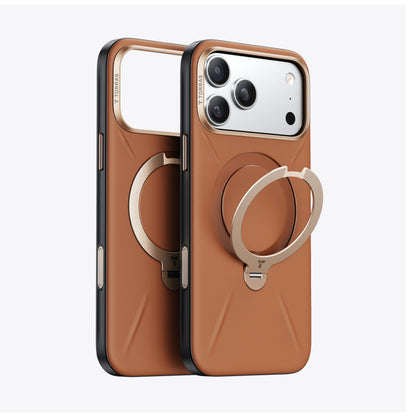Torras Ostand Q3 VegSkin for iPhone 17 Series - Brown
