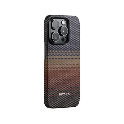 Pitaka Tactile Woven Case for iPhone 15 Series - Sunset
