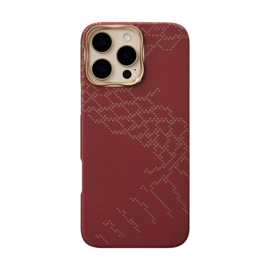 Pitaka  Snake Ridge Case for iPhone 16 Series - Red