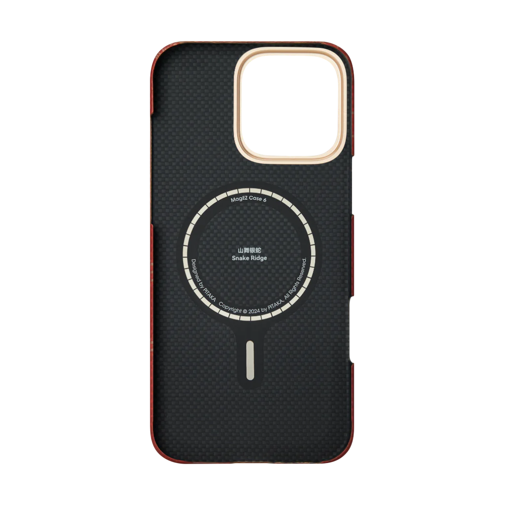 Pitaka  Snake Ridge Case for iPhone 16 Series - Red