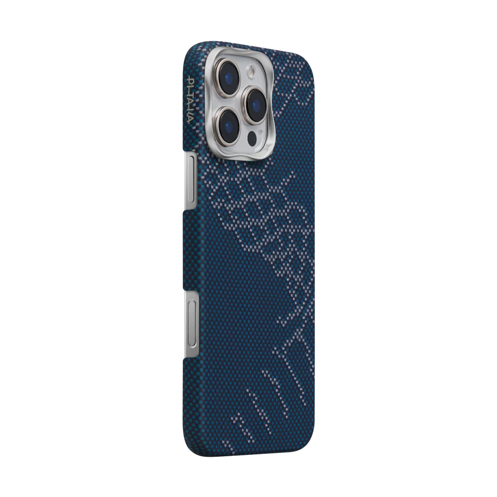 Pitaka  Snake Ridge Case for iPhone 16 Series -Blue