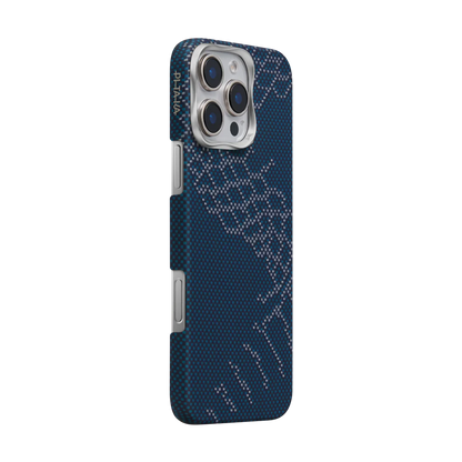 Pitaka  Snake Ridge Case for iPhone 16 Series -Blue