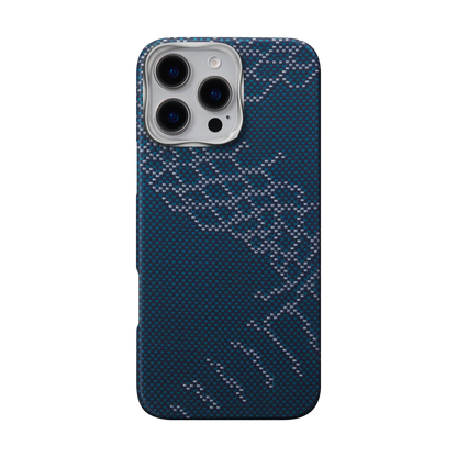 Pitaka  Snake Ridge Case for iPhone 16 Series -Blue
