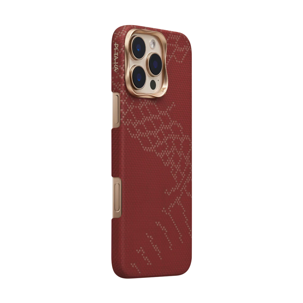 Pitaka  Snake Ridge Case for iPhone 16 Series - Red