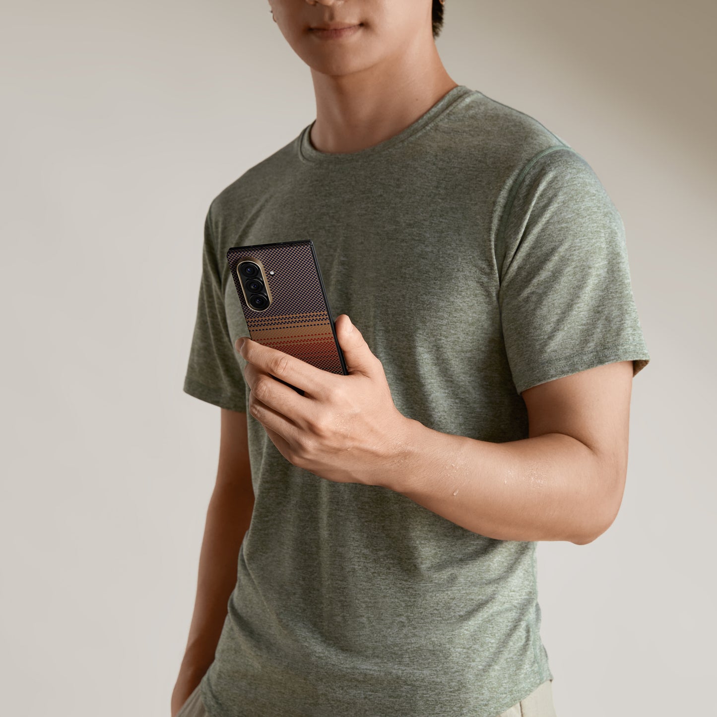 Pitaka Z Fold 7  Fusion  Weaving Case With Ultra-Slim Touch - Sunset