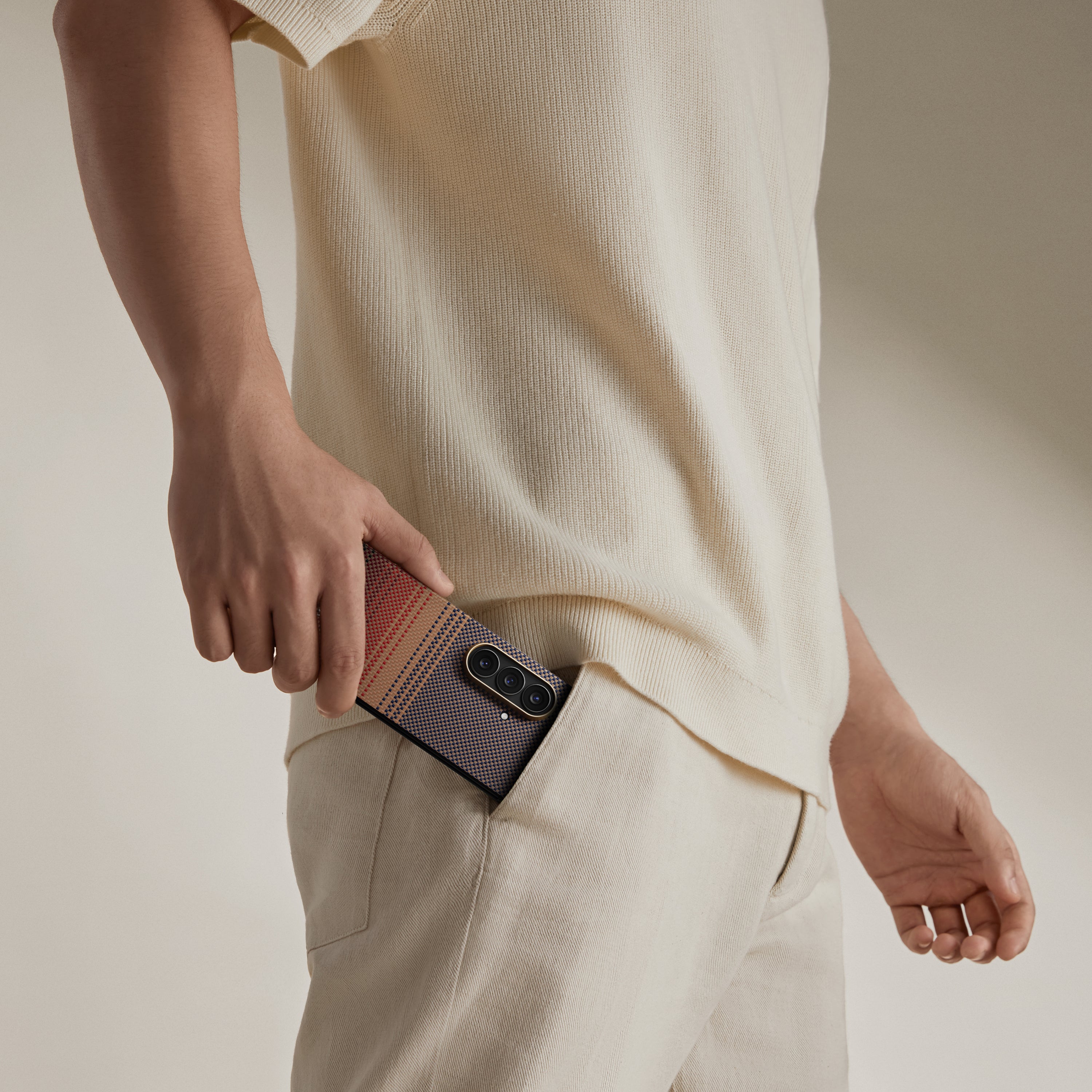 Pitaka Z Fold 7  Fusion  Weaving Case With Ultra-Slim Touch - Sunset