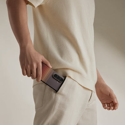 Pitaka Z Fold 7  Fusion  Weaving Case With Ultra-Slim Touch - Sunset