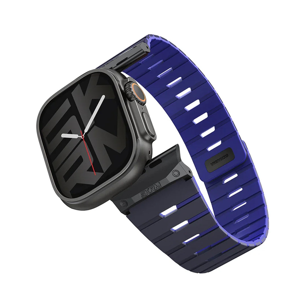 Skinarma Gemini Magnetic Apple Watch Strap 49/46/45/44mm - Orange/Black