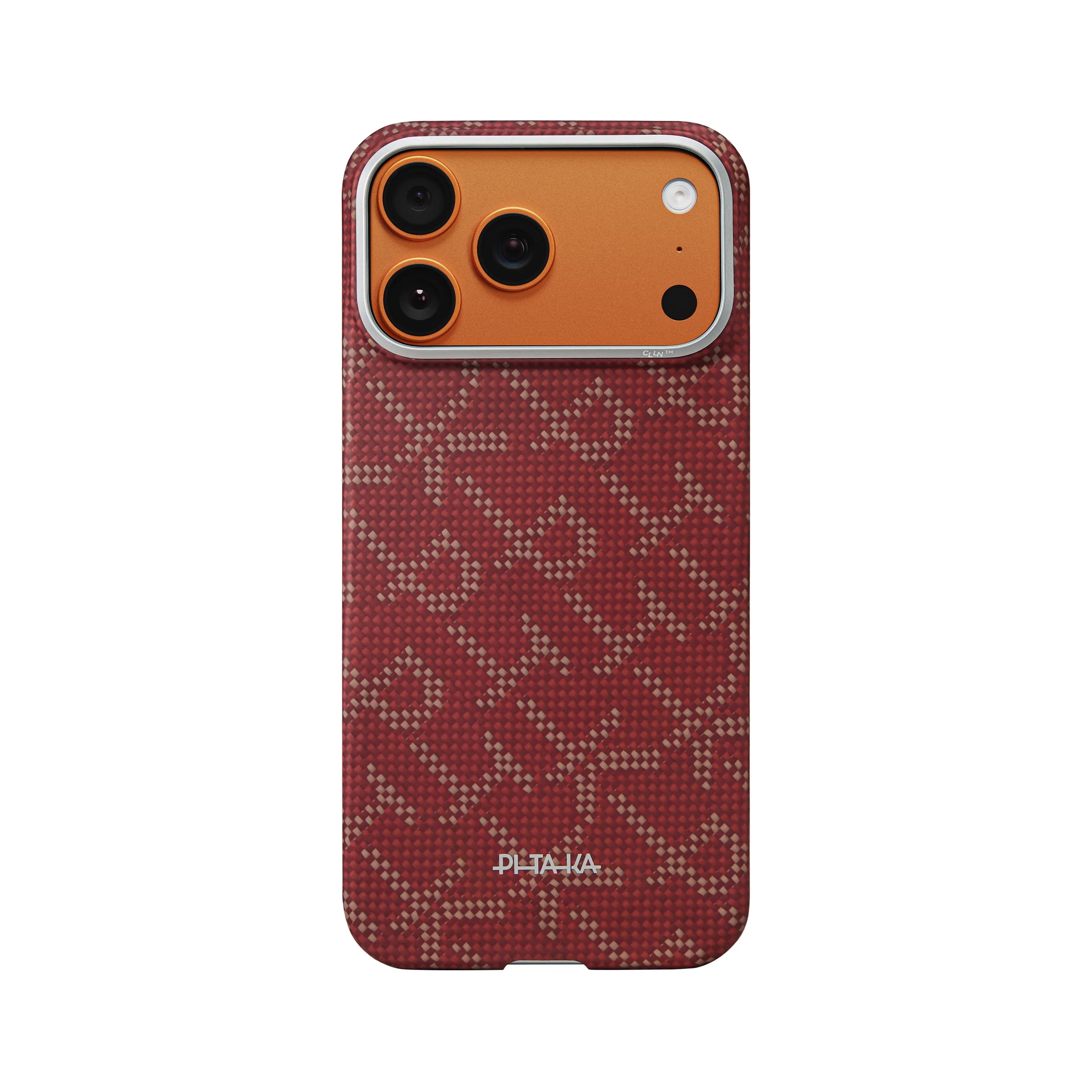 Pitaka Aramid Ultra-Slim Case With PitaTap for iPhone 17 Series PTK - Red/Gold