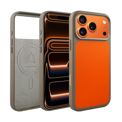 Liva Vegan Leather Case For iPhone 17 Pro Max - Orange