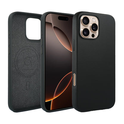 Elmas American Leather Case for iPhone 16 Series-Black