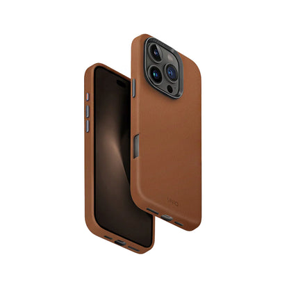 Uniq Lyden Vegan Leather Case For iPhone 16 Series - Brown