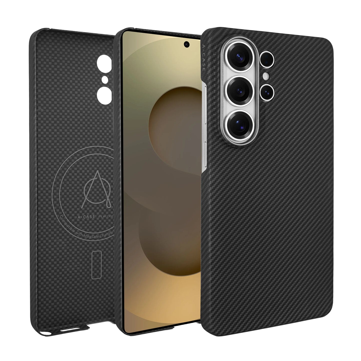 A-Case Kavar Aramid Fiber Case for Galaxy S26 Ultra - Black