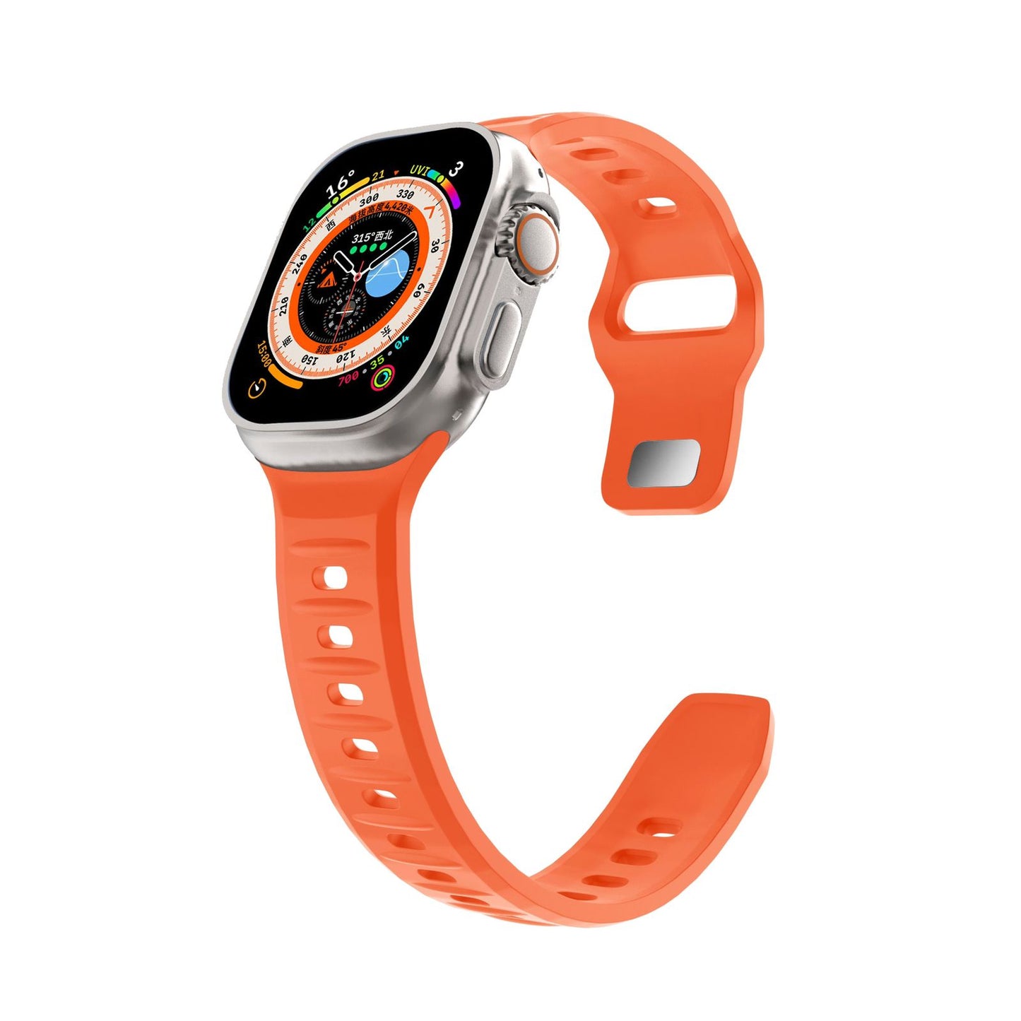 Amasra Apple Watch Silicone Band-white