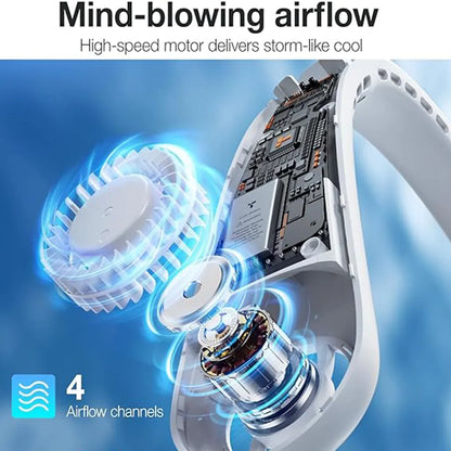 L3 Portable Neck Fan 360° Cooling Fan -White