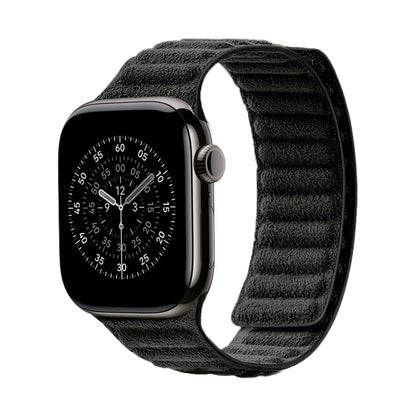 Kadife Alcantara Leather Apple Watch Strap - Black