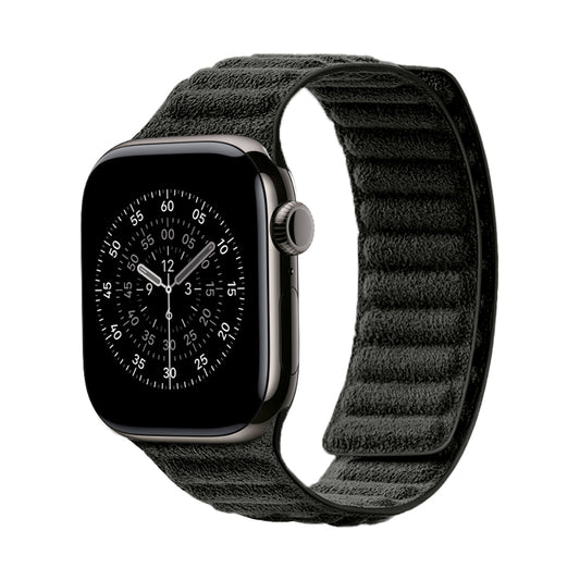 Kadife Alcantara Leather Apple Watch Strap - Black