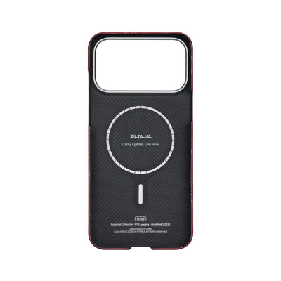 Pitaka Aramid Ultra-Slim Case With PitaTap for iPhone 17 Series PTK - Red/Gold