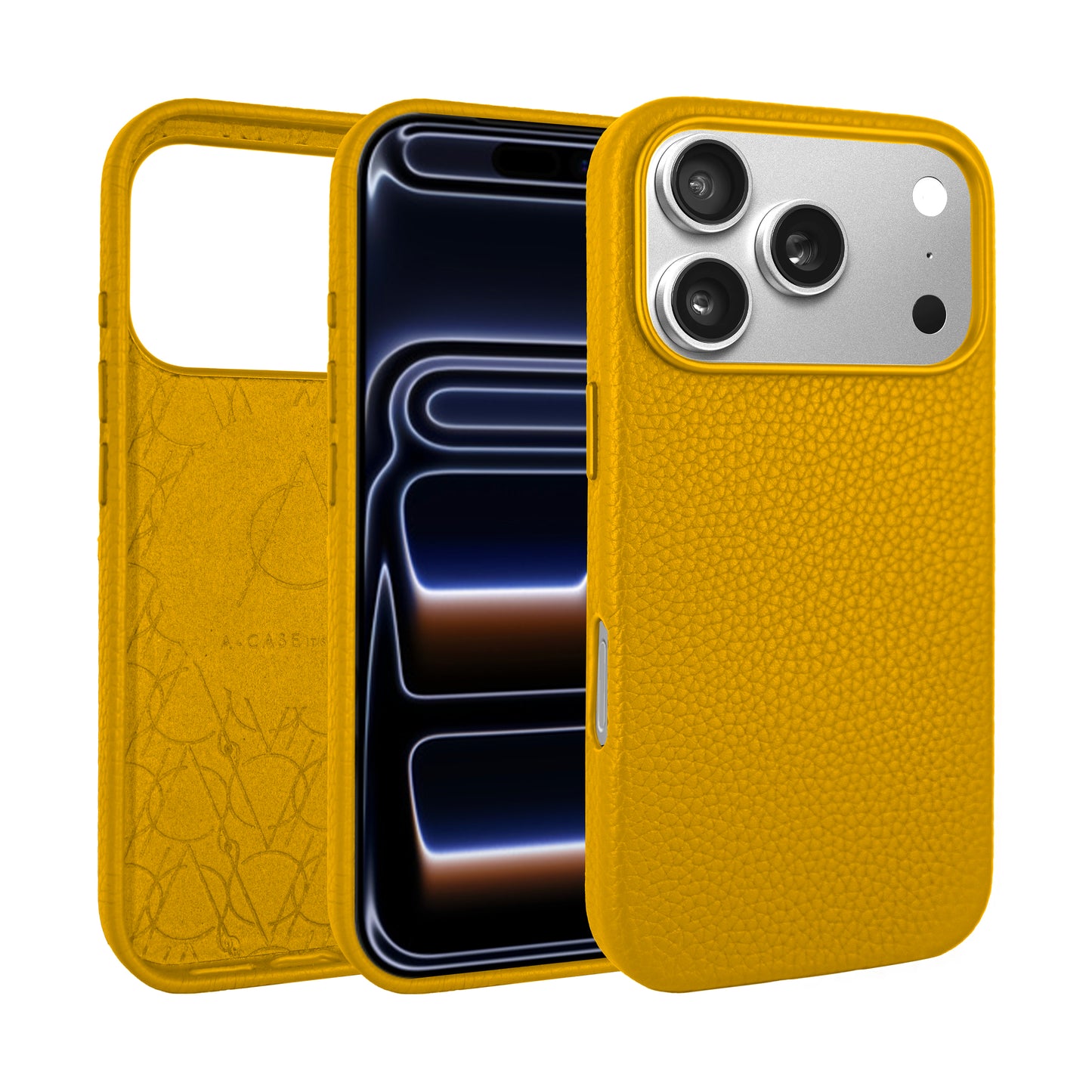 Amur Genuine Leather Case for iPhone 17 Series - Yellow