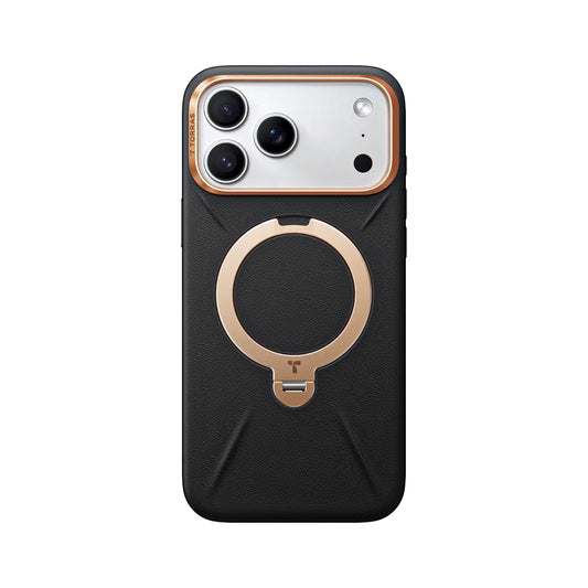 Torras Ostand Q3 VegSkin for iPhone 17 Series - Black