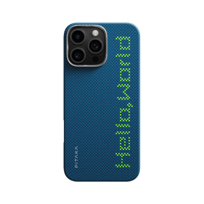 Pitaka Tactile Woven Case for iPhone 16 Series - Hello World