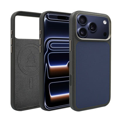 Liva Vegan Leather Case For iPhone 17 Pro Max - Blue