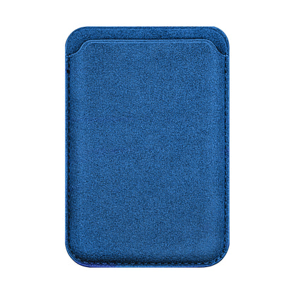 Kadife Alcantara Leather Premium Magnetic Card Holder - Orange